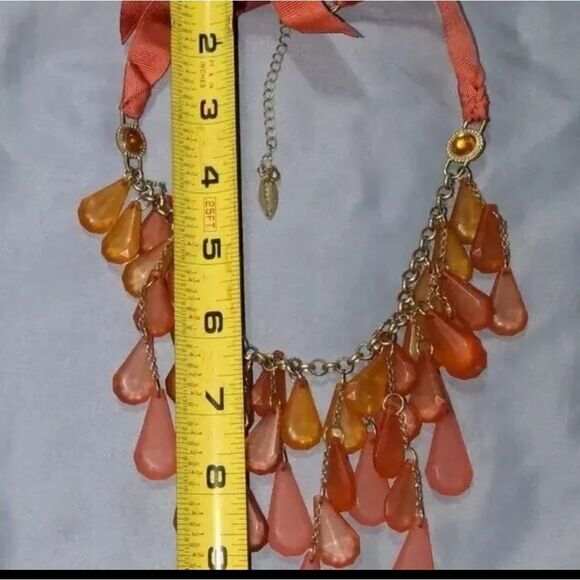 Vtg Coldwater Creek Dangling Bead Necklace Teardrop Necklace - Picture 4 of 16